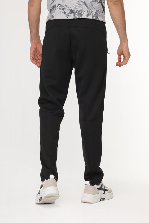 Slim Fit Sports Pants Black