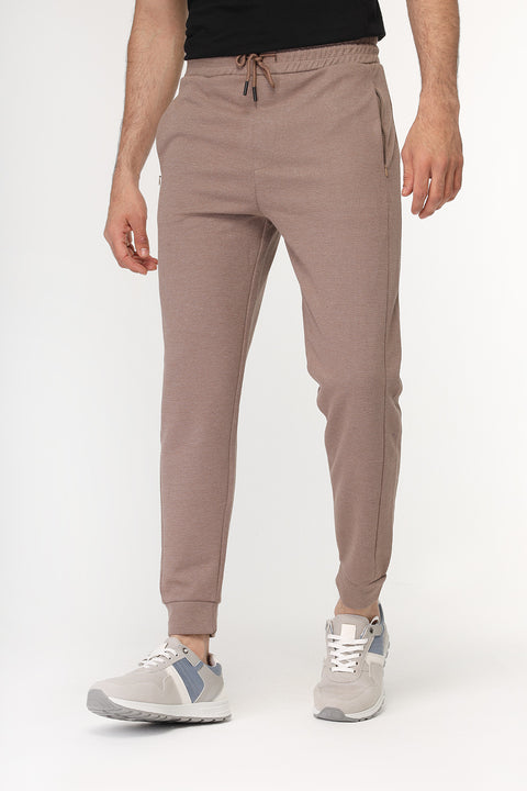 Regular Fit Sweat Pants Beige