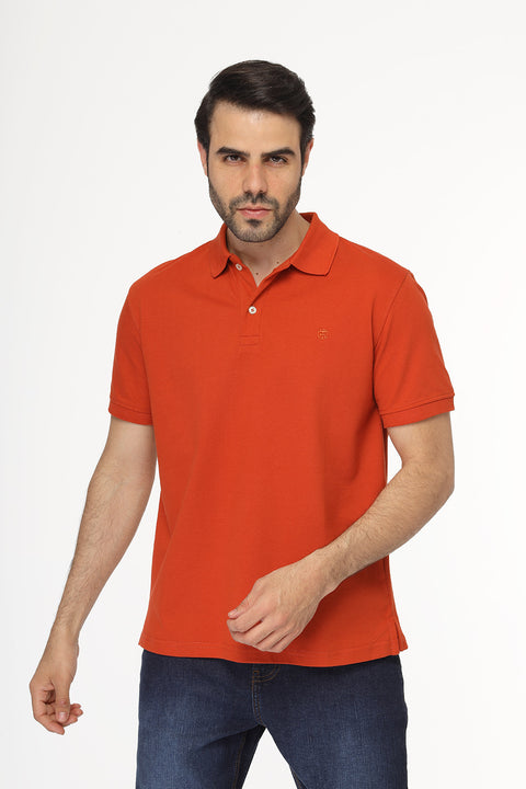Polo Shirt Regular Fit Orange