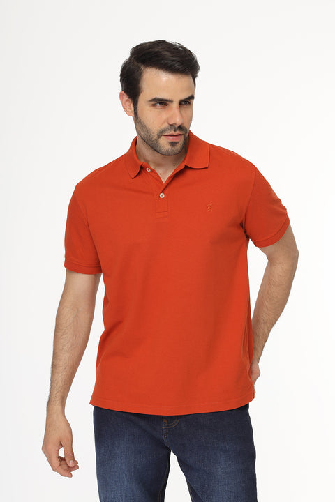 Polo Shirt Regular Fit Orange