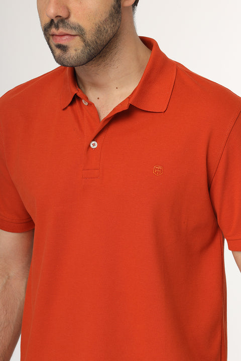 Polo Shirt Regular Fit Orange