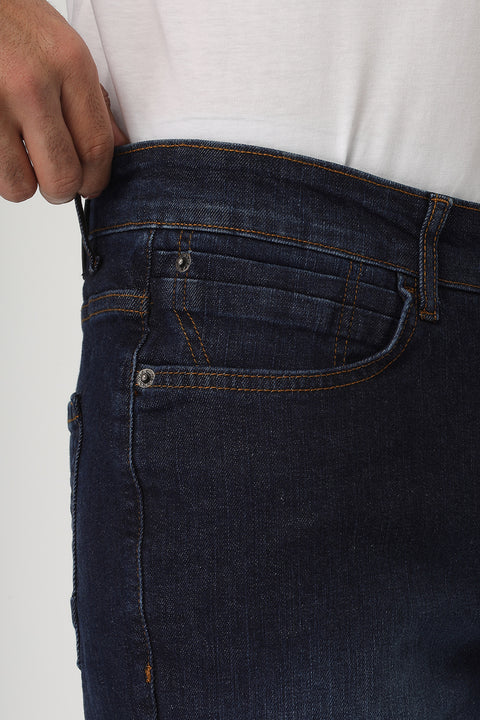 Slim Fit Trousers Jeans Dark Blue