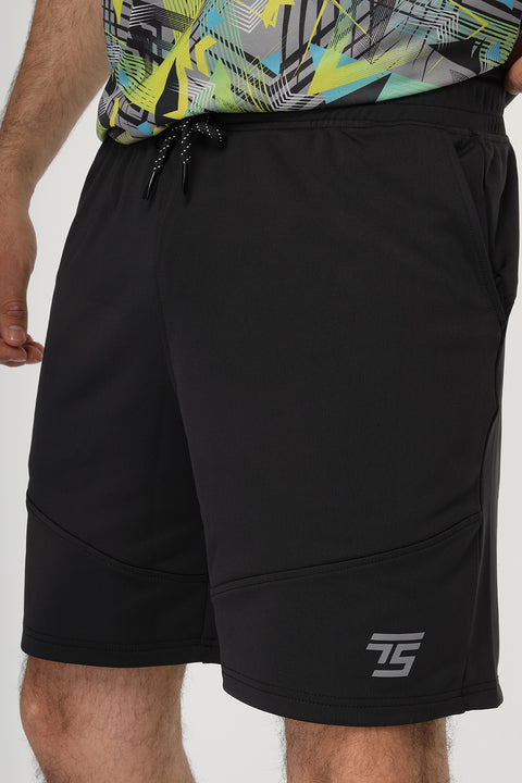 Slim Fit Sports Short Black