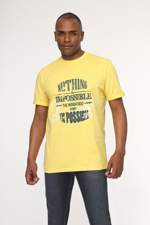 Regular Fit T-Shirt Yellow