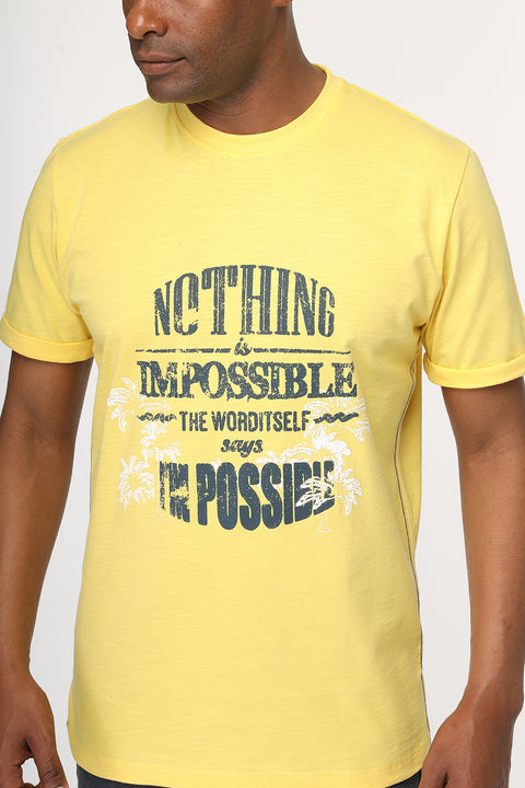 Regular Fit T-Shirt Yellow