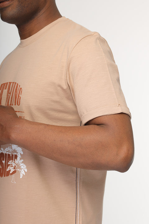 Regular Fit T-Shirt Beige