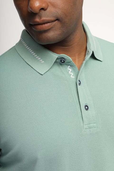 Polo Shirt Regular Fit Green