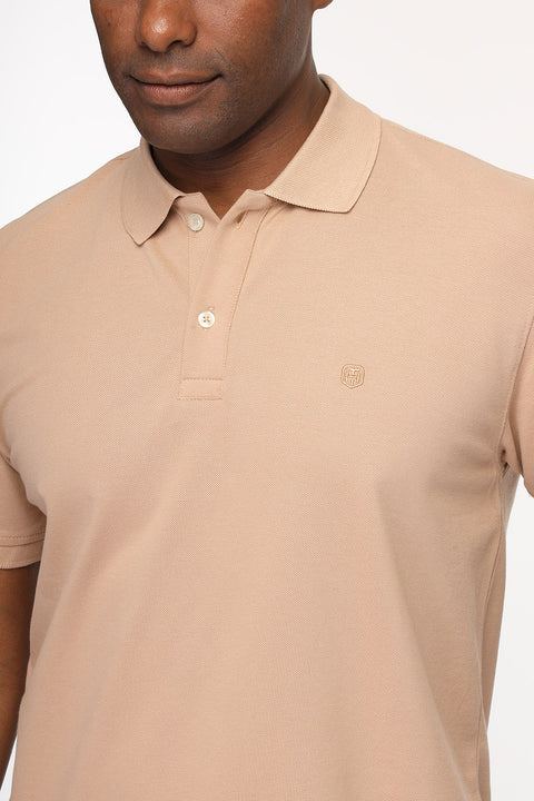 Polo Shirt Regular Fit Beige