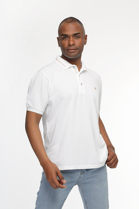 Polo Shirt Regular Fit Off White