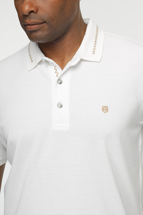 Polo Shirt Regular Fit Off White