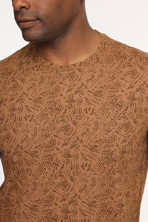 Regular Fit T-Shirt Beige