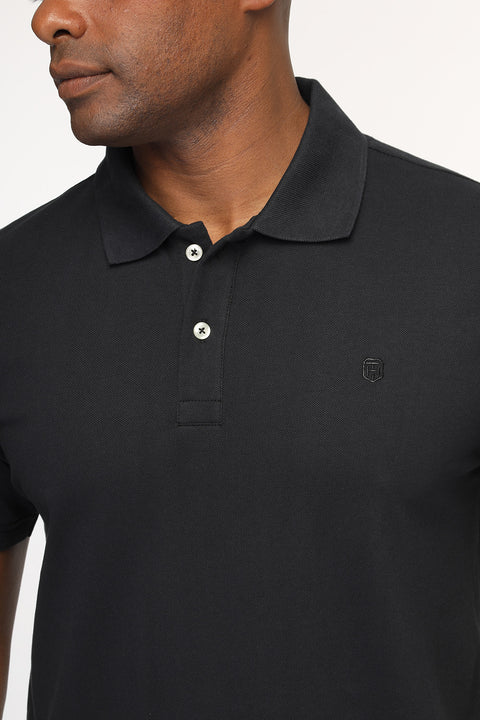 Polo Shirt Regular Fit Black