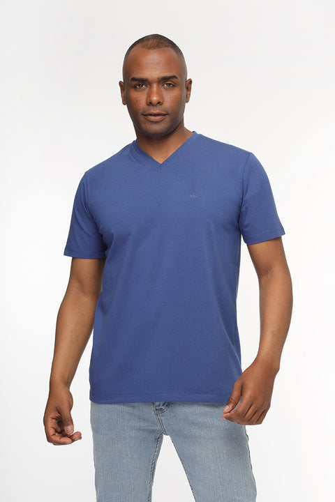 Regular Fit T-Shirt V Blue