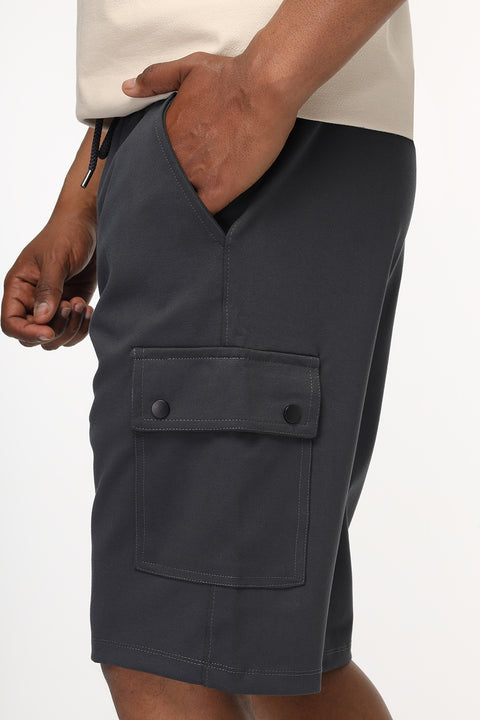 Regular Fit Melton Short Gray