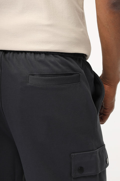 Regular Fit Melton Short Gray