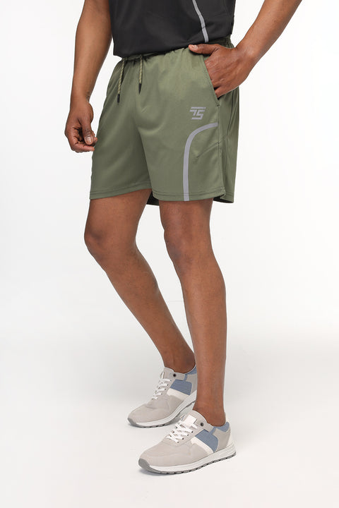 Regular Fit Sports Short Green