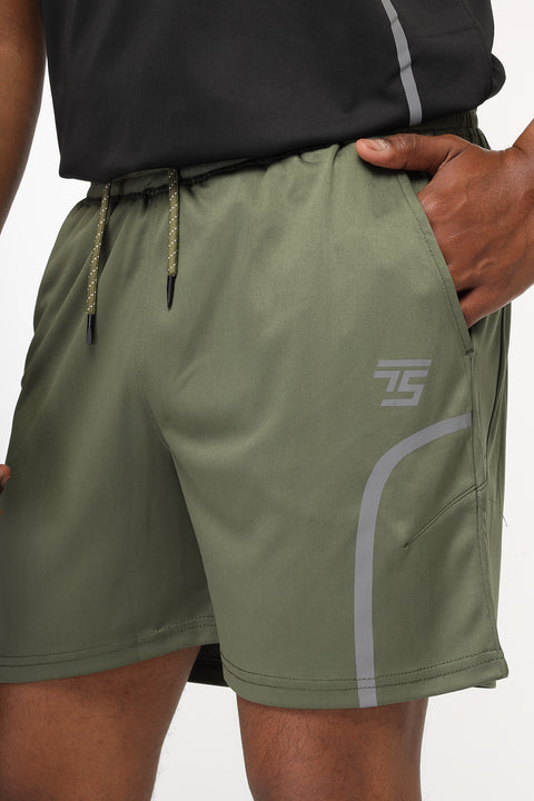 Regular Fit Sports Short Green
