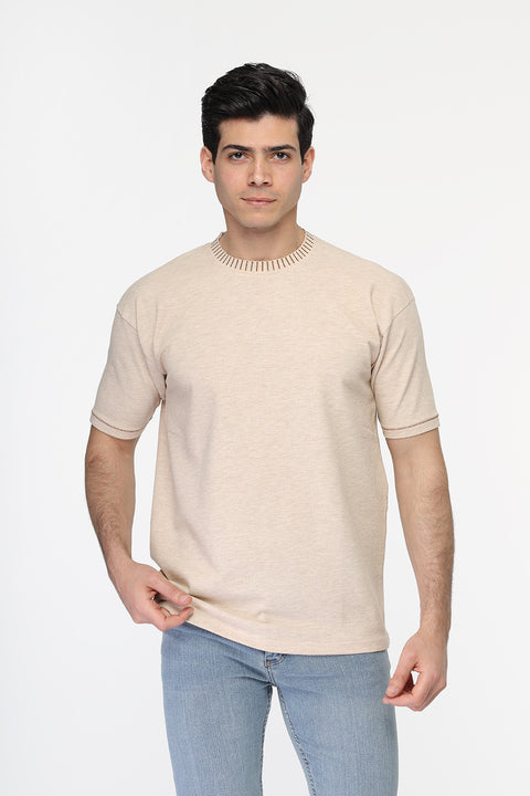 Over Size T-Shirt Beige