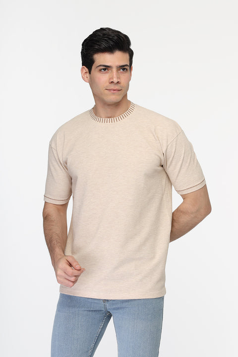Over Size T-Shirt Beige