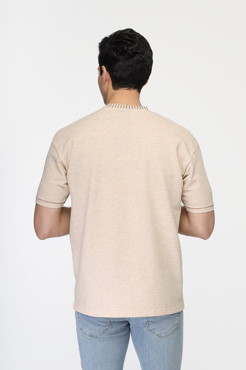 Over Size T-Shirt Beige