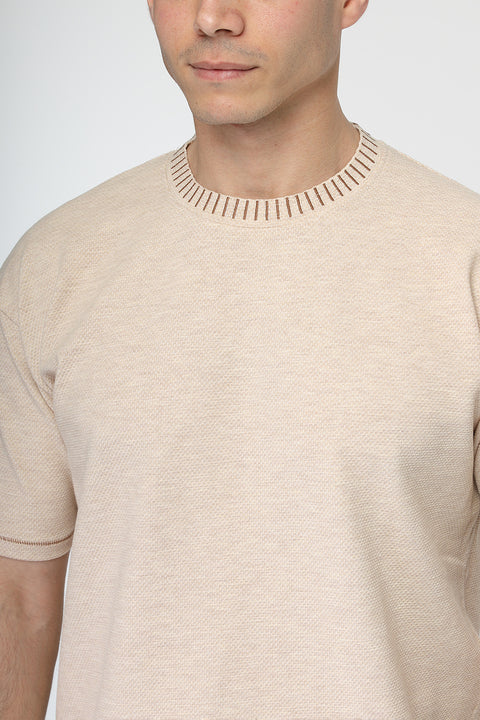 Over Size T-Shirt Beige