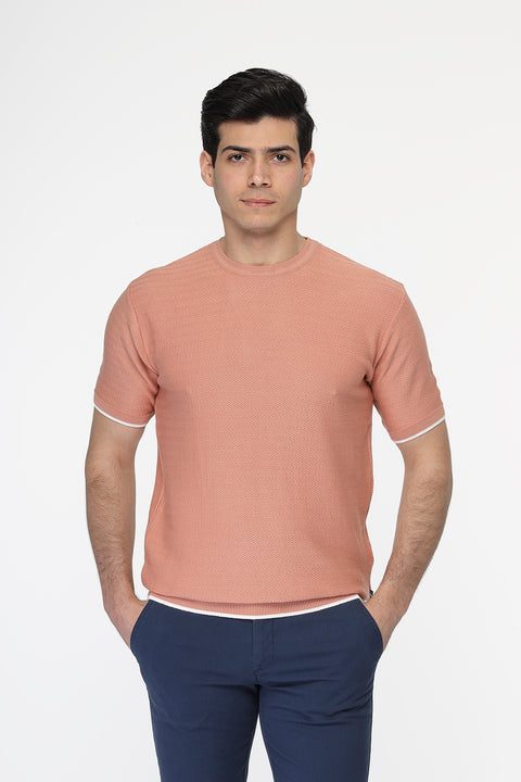 Regular Fit T-Shirt Knitted Rose