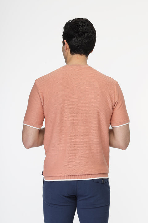 Regular Fit T-Shirt Knitted Rose