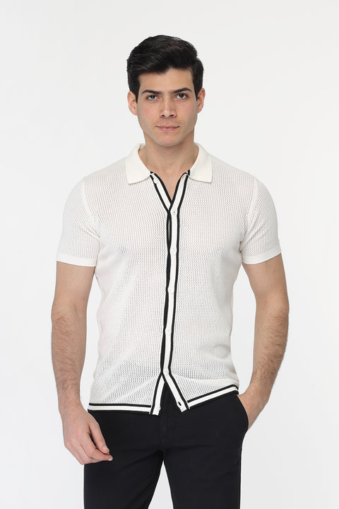 Polo Shirt Regular Fit Off White