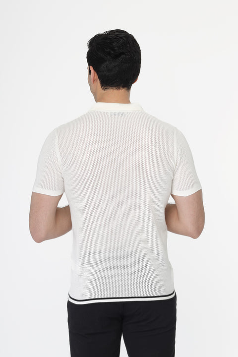 Polo Shirt Regular Fit Off White