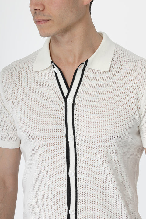 Polo Shirt Regular Fit Off White