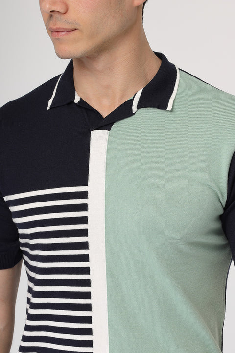 Polo Shirt Regular Fit Knitted Green