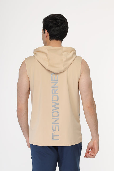 Regular Fit Sports T-Shirt Beige