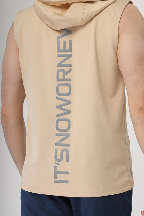 Regular Fit Sports T-Shirt Beige