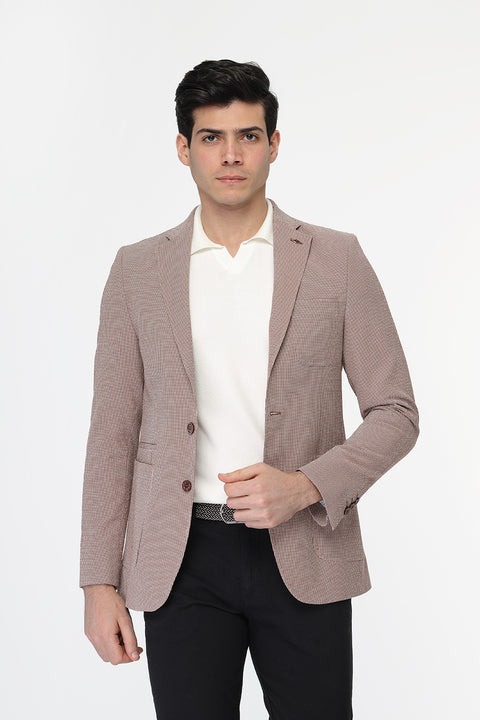 Slim Fit Blazer Beige