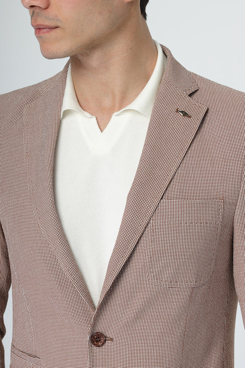 Slim Fit Blazer Beige