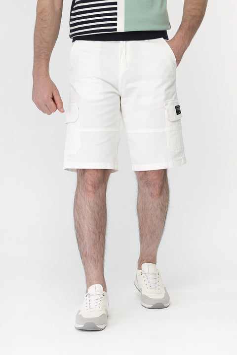 Cargo Short Chino Off White