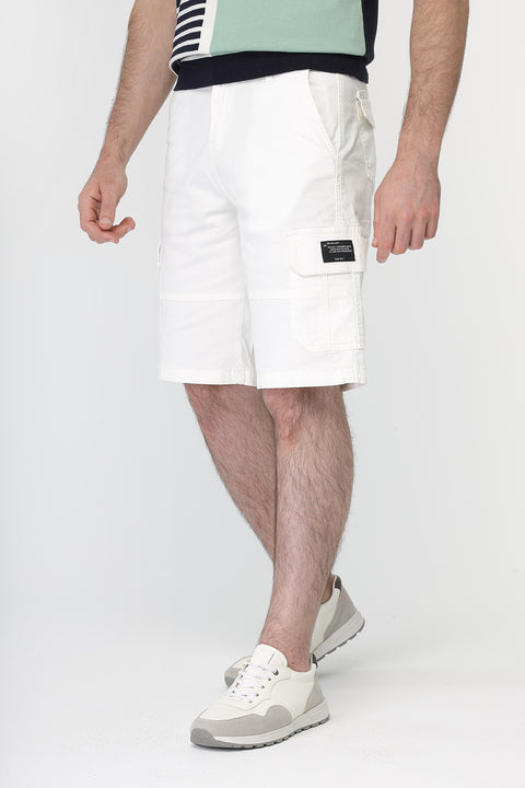 Cargo Short Chino Off White