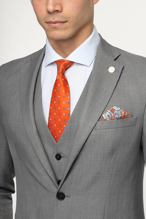 Slim Fit Suit Gray