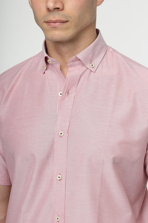 Regular Fit Shirt Half Red