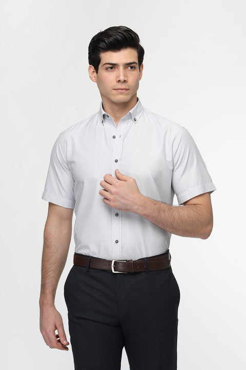 Regular Fit Shirt Half Light Gray