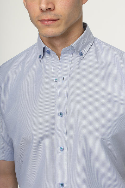 Regular Fit Shirt Half Light Blue