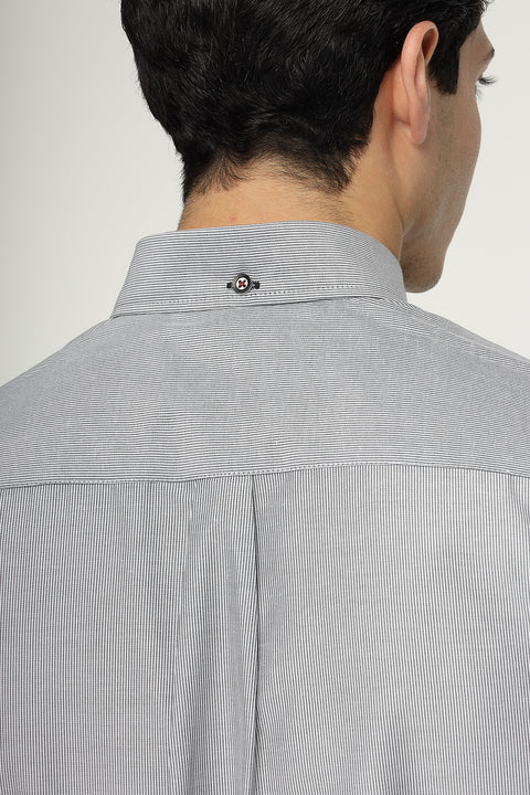 Regular Fit Shirt Half Gray