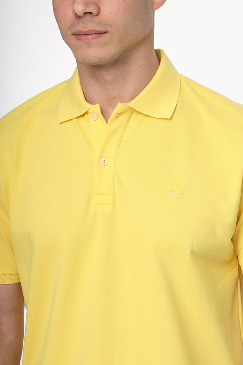 Polo Shirt Regular Fit Yellow