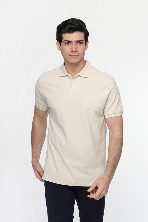 Polo Shirt Regular Fit Beige