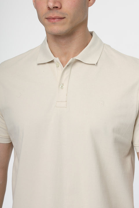 Polo Shirt Regular Fit Beige