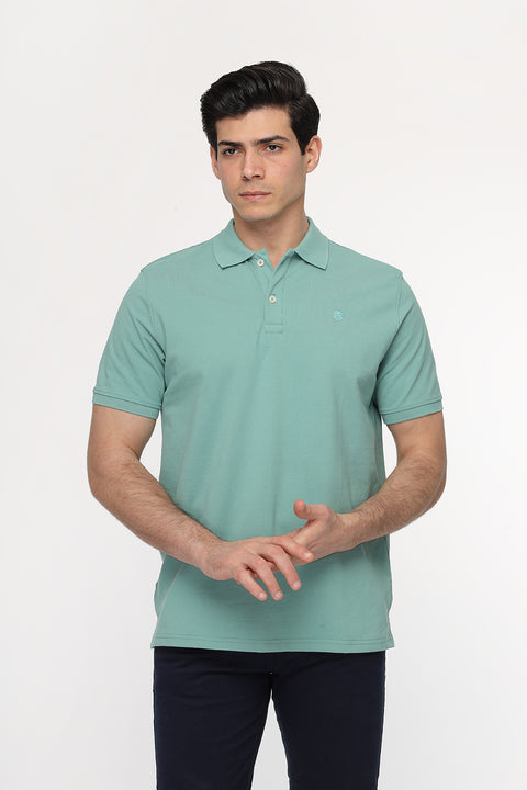 Polo Shirt Regular Fit Light Green