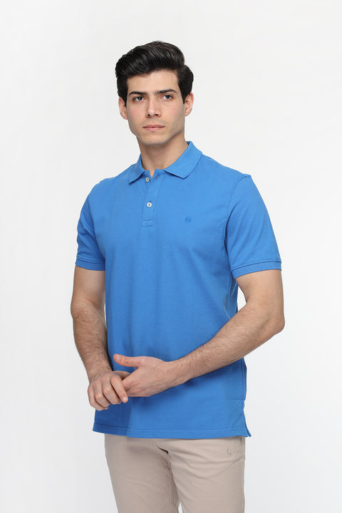 Polo Shirt Regular Fit Light Blue