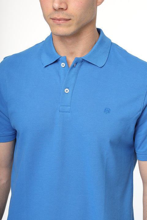 Polo Shirt Regular Fit Light Blue