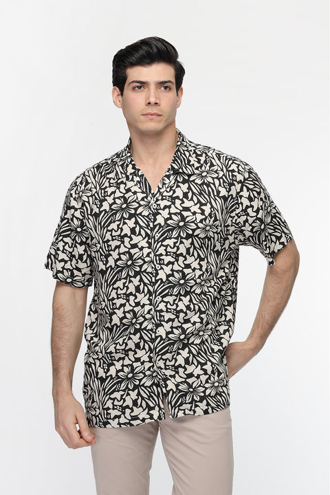 Regular Fit Shirt Half Beige
