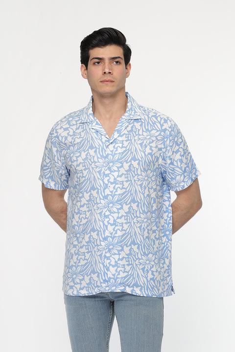 Regular Fit Shirt Half Light Blue